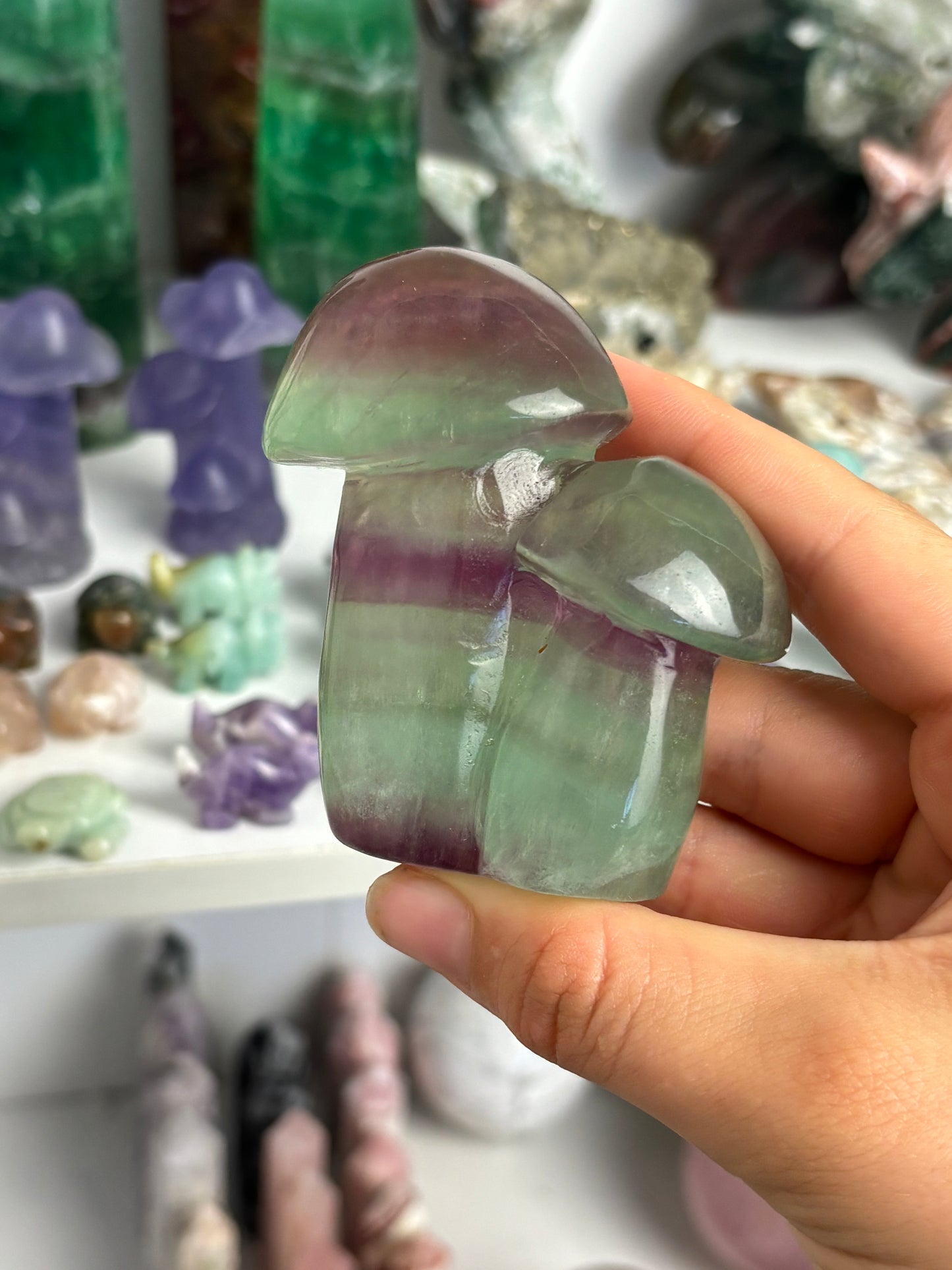 Large Fluorite Mushroom #2