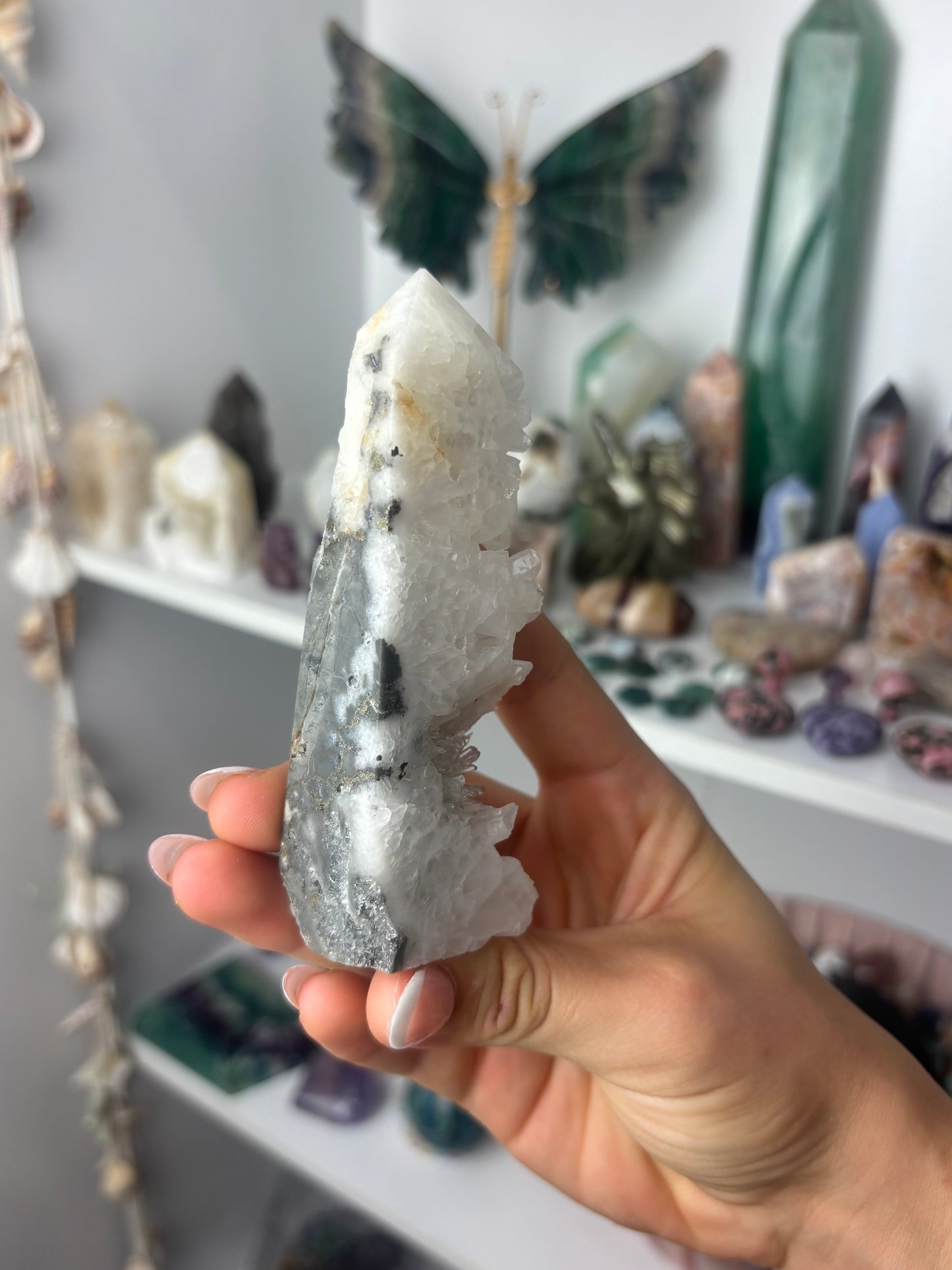 Pyrite x Agate Cluster Tower