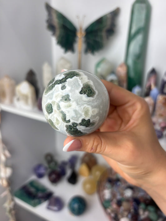 Moss Agate Sphere #2