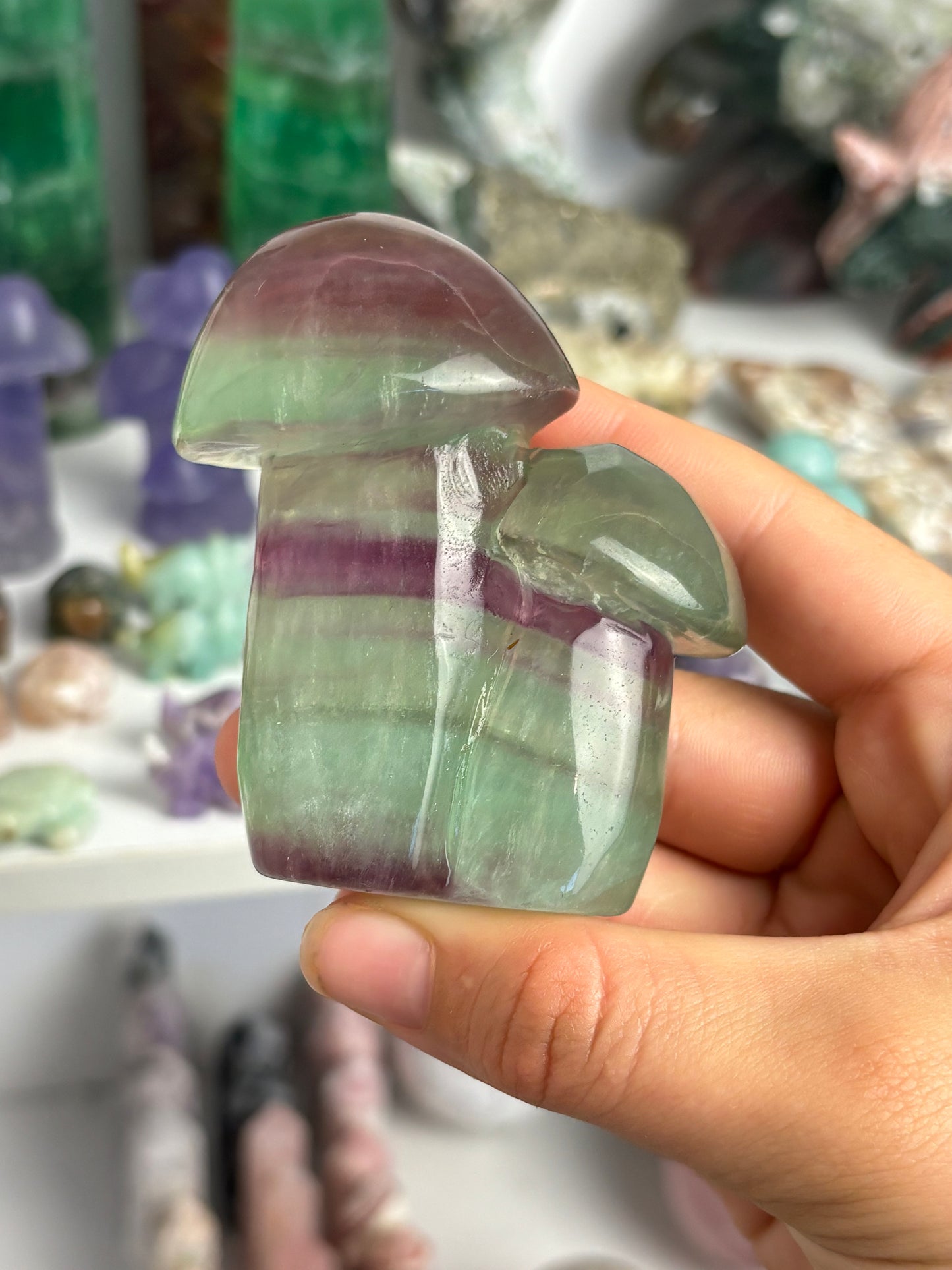 Large Fluorite Mushroom #2