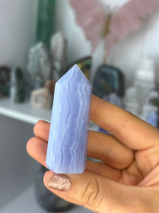 Blue Lace Agate Point #2