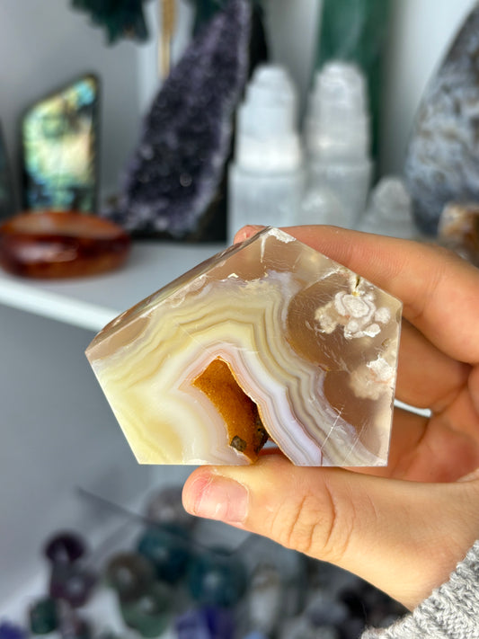 Flower Agate Freeform #3